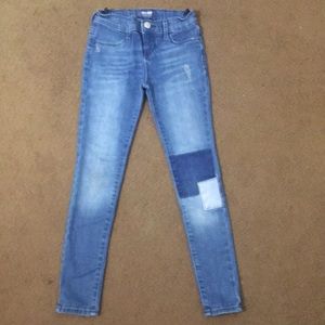 Girls Old Navy Patchwork Rockstar Jegging Jean